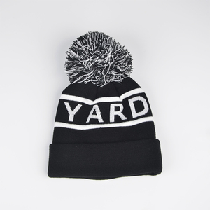 Mũ len mùa đông tùy chỉnh cho nam, mũ len mùa đông cho nữ, mũ <span class=keywords><strong>beanie</strong></span> len acrylic dệt jacquard có pompom, mũ mùa đông nữ - Product Image 4