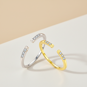 Anillo Vintage <span class=keywords><strong>de</strong></span> <span class=keywords><strong>Plata</strong></span> <span class=keywords><strong>de</strong></span> Ley S925 Chapado en Oro para Mujer, Joyería con Circonita Brillante, Regalo, Circonita Cúbica 5A - Product Image 4