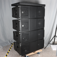 Speaker Line Array Pasif AM208 Dual 8 Inch 600W Output Tinggi Modul PA untuk Sistem Suara Live Panggung Tur Stadion