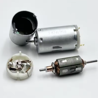 Moteur Nichibo RS555A 6V/12V/24V à aimant permanent à balais, haute vitesse 16000 tr/min, roulement à billes, IP65, mini moteur DC pour codage, bricolage, bateau, voiture