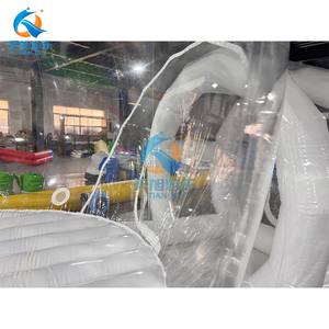 Dôme gonflable commercial en PVC de 4 m, plateforme de saut, <span class=keywords><strong>ballons</strong></span> transparents, tente, matelas pneumatique, fête pour enfants - Product Image 2