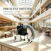 LUXAROMES F05 1500ml Diffuseur d'arômes à base d'huile à deux fluides cachés, nébuliseur, contrôle par application, système de diffusion de parfum sans eau 5000m³