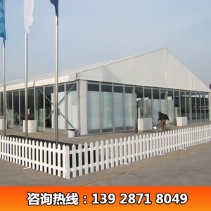 Carpa de Exhibición Rectangular con Techo de PVC, Paredes de Vidrio Transparente, Impermeable para Todas las Estaciones, Uso en Ferias Comerciales - Product Image 5