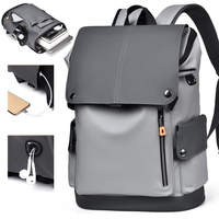 Sac à dos pour ordinateur portable imperméable de grande capacité, durable, avec logo personnalisé, tendance, avec port USB, sac à bandoulière imperméable, sac de voyage, sac d'école