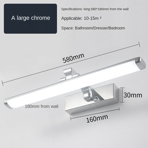 โคมไฟติดผนังโลหะแบบนอร์ดิกดีไซน์เนอร์ตกแต่งบ้านโคมไฟควบคุมระยะไกลสำหรับทางเดินข้างเตียงการติดตั้งแบบปิดภาคเรียน - Product Image 4