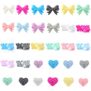 Nouvelles perles focales en silicone personnalisées, thème nœud papillon, pour enseignants de sport, design 3D de luxe, pour la fabrication de stylos, cadeaux fantaisie, en vrac, alimentaire - Product Image 2