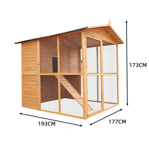 大型で快適、耐久性のある木製鶏小屋、通気性があり環境に優しく防水機能を備え、オールシーズン対応 - Product Image 1