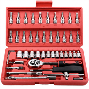 Combination Hand Operated Ratchet Socket Wrench Set Carbon Steel 46-Piece <b>Tool</b> Kit OEM Customizable DIY Stock Low MOQ - Product Image 4