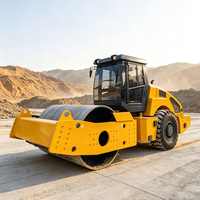 Compacteur de construction de 18 tonnes, 140 kW, 190 CV, double fréquence de vibration pour la reconstruction des autoroutes et le remblaiement des terrains