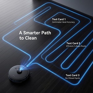 Robot Vacuum Cleaner PX7D LDS Laser Navigation 18000Pa Auto Empty Dock Sweep&<b>Mop</b> Smart App Control - Product Image 3
