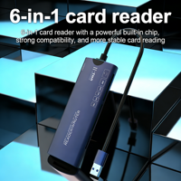 Lector de Tarjetas USB3.0 de Alta Velocidad Multifunción CF/SD/TF/XD/MS/M2, Lector de Tarjetas de Memoria Externo, Accesorios para Teléfono y Computadora