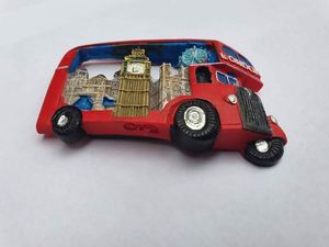 Modern Red <b>London</b> Bus Collage Fridge Magnet Souvenir Souvenir Resin Magnetic <b>Sticker</b> Gift Medium Shape Style - Product Image 3