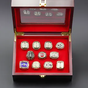 Linghu conjunto de anéis de hóquei, conjunto personalizado de anéis da copa de hockey, liga nacional da hóquei, 11 peças