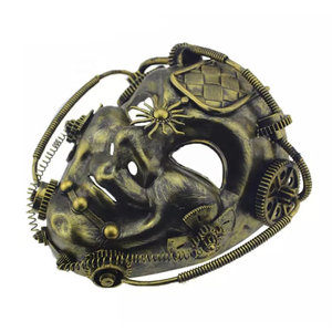 Maschera Vintage HLC Steampunk con Catena e Punte, Maschera per Feste in Maschera, Festival, <span class=keywords><strong>Halloween</strong></span>, per Uomo e Donna - Product Image 6