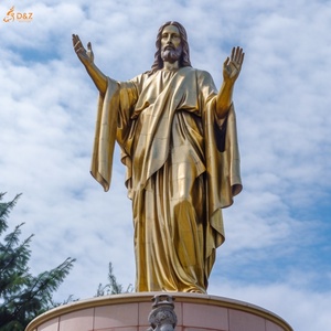 Gran Estatua de Bronce de Jesús Orando y Bendiciendo, con la Mano Abierta, para Exteriores, Escultura Religiosa de Jesús en Bronce - Product Image 5