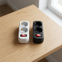 Adaptateur de prise électrique ZHNL ZLEU3R 3 prises EU 16A 250V 3680W, prise française, allemande, Schuko, CE ROHS IP20