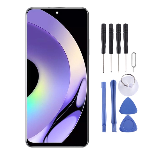 Free 10 in 1 Repair Kits OEM LCD Screen Display Replacement for Realme 10 Pro 5G Mobile Phone Touch Digitizer Full Assembly