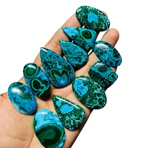 Piedra preciosa suelta de malaquita crisocola de alta calidad, piedra preciosa natural hecha a mano para hacer joyas, piedras preciosas colgantes - Product Image 1