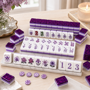 Ensemble de Mahjong américain personnalisé avec emballage à marque privée OEM ODM Fabricant de Mahjong en acrylique - Product Image 5