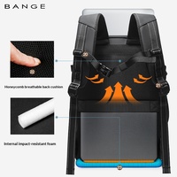Nueva Mochila de Compresión al Vacío BANGE, Gran Capacidad, Impermeable, para Viajes de Negocios, de Poliéster Oxford, Unisex, para Computadora