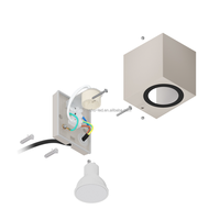 Applique murale moderne en aluminium, foheel 1xGU10 2xGU10, supports de Surface, éclairage d'intérieur et d'extérieur, luminaire de jardin