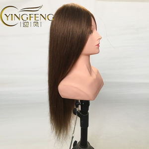 Cabeza <span class=keywords><strong>de</strong></span> <span class=keywords><strong>Muñeca</strong></span> <span class=keywords><strong>de</strong></span> Entrenamiento con Cabello Humano y Hombro para Enseñanza <span class=keywords><strong>de</strong></span> Peinado, Maniquí Realista <span class=keywords><strong>de</strong></span> Práctica 100% <span class=keywords><strong>Natural</strong></span> 21 - Product Image 2