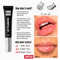 Gloss repulpant pour les lèvres changeant de couleur, teinte rose, maquillage pour des lèvres pulpeuses, brillance intense, transparent, longue tenue, huile hydratante pour repulper les lèvres