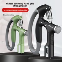 Meilleurs Grippers de Main Électriques Numériques Réglables en Acier Métallique pour Exercices des Bras, 3 Niveaux de Force, Noir, Vente en Gros