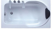 Dankeybali — salle de bain intérieur avec robinet de <span class=keywords><strong>douche</strong></span>, petite taille, 2 jupes, couleur blanche, coin carré, <span class=keywords><strong>baignoire</strong></span> japonaise en acrylique - Product Image 6