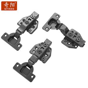 Bisagras Ocultas de Cierre Suave Qiyang de 35 mm con Ajuste 3D, Bisagra Hidráulica de Acero y Hierro Negro <span class=keywords><strong>para</strong></span> Muebles y Cocina - Product Image 4