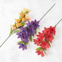 Élégantes fleurs artificielles en soie de magnolia d'inspiration zen avec technique de stylisation pour la décoration de meubles TV et de magasins