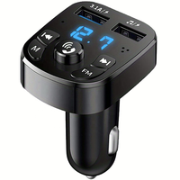 Chargeur de voiture double USB avec affichage LED, appareil mains libres sans fil, Bluetooth, transmetteur audio FM, chargeur MP3, lecteur mp3 de voiture