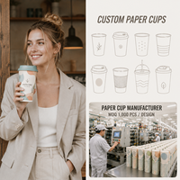 Gobelet à café compostable à triple paroi avec fond gaufré pour festivals et événements en plein air, certifié BPI compostable, OEM