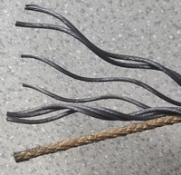 Câble en acier galvanisé à haute teneur en carbone 6x19 Classe FC IWRC Norme ASTM à coupe libre pour l'exploitation minière et la construction