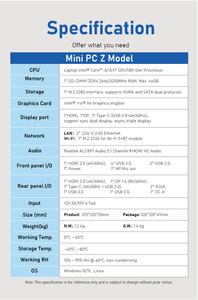 มินิพีซี OEM ไร้พัดลม <span class=keywords><strong>Intel</strong></span> รุ่นที่ 13 พร้อมพอร์ต 2.5G Ethernet คอมพิวเตอร์ตั้งโต๊ะพกพาเชิงพาณิชย์ ไมโครพ็อกเก็ต <span class=keywords><strong>NUC</strong></span> พีซีเซิร์ฟเวอร์ - Product Image 6