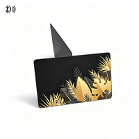 ZD NTAG215 NFC-Karte mit Matt-PVC-Druck und Goldgeprägtem LOGO, Wasserdichte Goldkarten für Luxuswaren-Verkaufsstellen