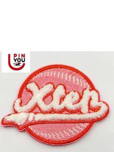 Custom Polyester Patches Chenille Patch with <strong>velcro</strong> Backing Flower <strong>Iron</strong> on Backing - Product Image 3