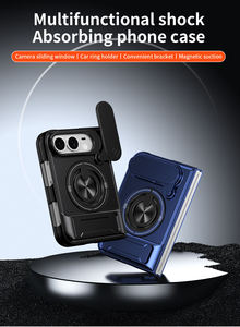 เคสโทรศัพท์มือถือแบบ OEM ODM สำหรับ iPhone Duo 2026 ป้องกันกล้อง พร้อมวงแหวนแม่เหล็กและขาตั้ง - Product Image 5