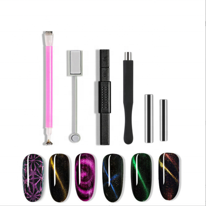 Faux-ongles multifonctionnels, haute qualité, œil de chat, Double tête, aimant spécial, stylo magnétique pour manucure