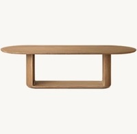 Meubles de salle à manger au design moderne, table à manger en bois ouverte