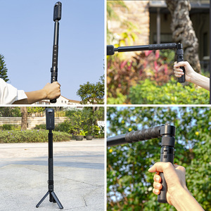 Mini trépied en alliage d'aluminium pour caméras d'action panoramiques <span class=keywords><strong>Dji</strong></span>/Insta360 <span class=keywords><strong>X3</strong></span> X4 X5 avec poignée rotative Bullet-Time - Product Image 3