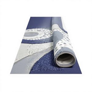 พรมกันลื่นพิมพ์ลายโกลเด้นมูน โมเดิร์น วูเวน คิลิม แบบสองด้าน ผลิตด้วยมือจากโพลีโพรพิลีน ล้างทำความสะอาดได้ ลายแอ็บสแตรกต์ สำหรับตกแต่งบ้าน รุ่นขายดี - Product Image 1