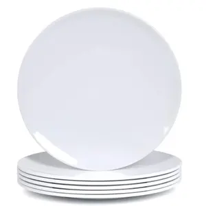 Melamine Dinner Plates 10 Inch White Color