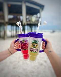 Taza de Viaje de 32 oz, PP, Libre de BPA, Grado Alimenticio, Ecológica, Reutilizable, con Tapa y Pajita, Hecha en Vietnam - Product Image 3