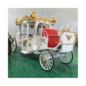 Nouvelle Magnifique et Somptueuse Calèche Royale de Visite des Monuments, Calèche de Mariage Cendrillon, Calèche Royale de Transport Spécial - Product Image 1
