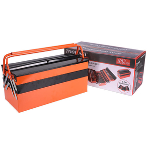 168PC <b>Tool</b> Box with <b>Hand</b> <b>Tool</b> <b>Sets</b> for Garage Storage <b>Tool</b> Roller Cabinet Trolley Box <b>Set</b> - Product Image 1