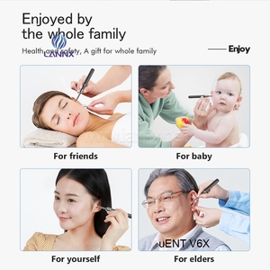 LANNX uENT V6X Smart Visual Otoscope Ear Cleaner Otoscope Camera Light Ear Wax Removal Electric Ear Pick Tool Kit d'élimination du cérumen - Product Image 4