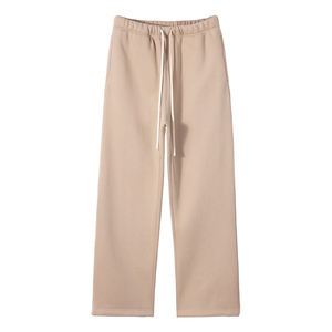 Pantalon de survêtement en laine polaire personnalisé Pantalon à jambe droite Pantalon de survêtement vintage délavé à l'acide pour hommes - Product Image 1