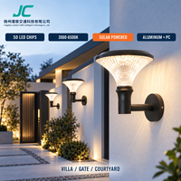 Lampe solaire murale d'extérieur, étanche, pour jardin, villa, cour