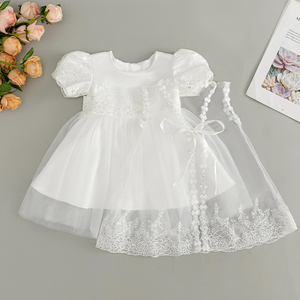 Vestido de Niña con Flores, Vestido de Princesa con Encaje, Elegante Vestido de Baile <span class=keywords><strong>para</strong></span> <span class=keywords><strong>Bautizo</strong></span>, Vestido de Fiesta <span class=keywords><strong>para</strong></span> Niñas, Vestido de Tul Bordado con Lentejuelas - Product Image 3
